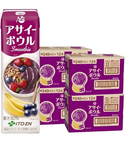 Amazon.co.jp: 伊藤園 アサイーボウル スムージー 240ml×24本 : 食品